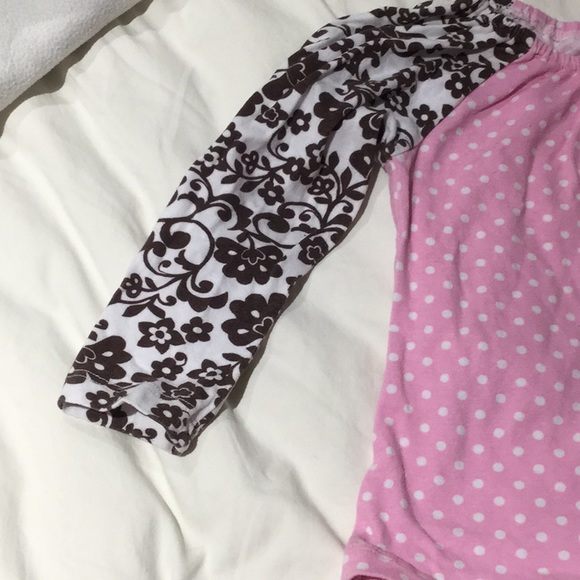 Flap Happy 2T mixed print ruffled outfit worn once - Picture 3 of 8